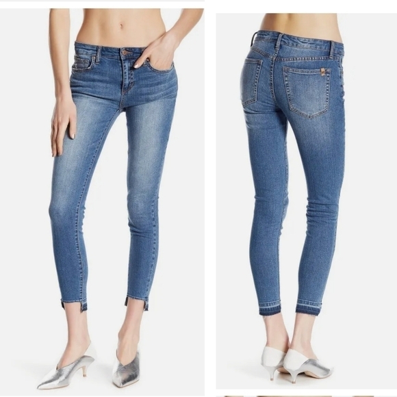 JOE'S Womens Mid-Rise Skinny Ankle Iconic Release Step Hem Jeans 25 Arabella - Picture 1 of 13